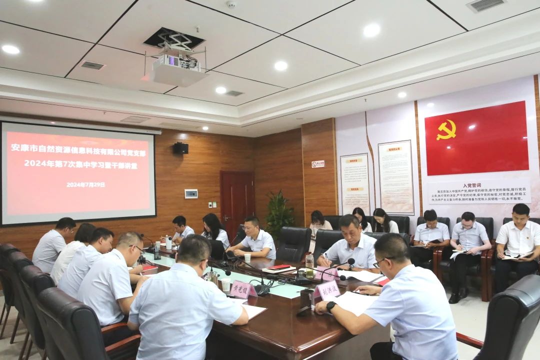 市自然資源信息科技有限公司黨支部開展2024年第七次集中學(xué)習(xí)及干部講堂